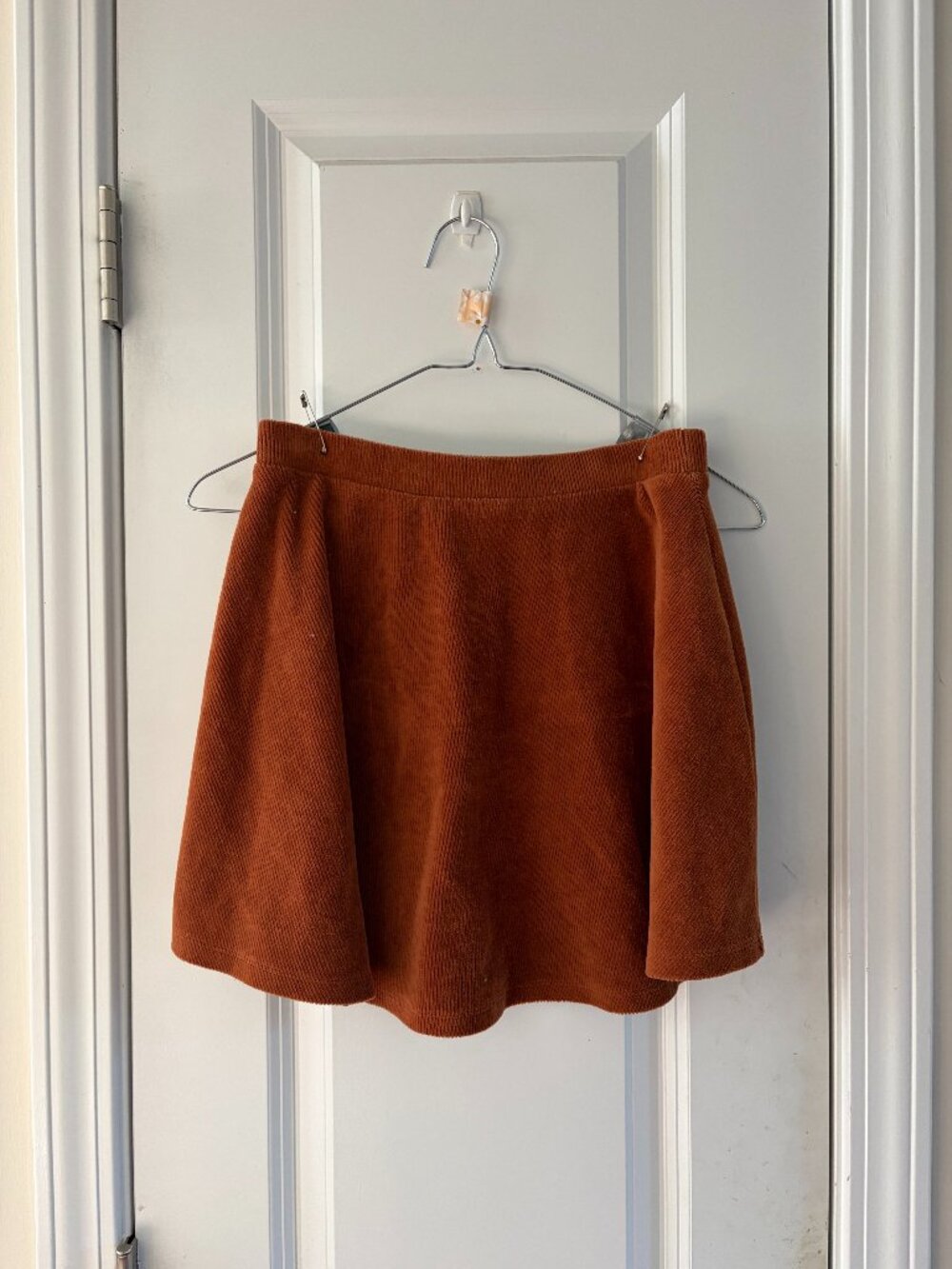 Forever 21 Orange Skater Skirt